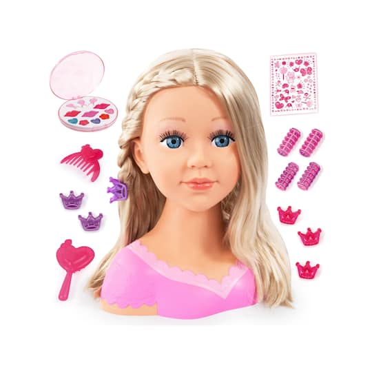 Bayer Design Charlene Super Model Blond Haired Styling Head with Makeup